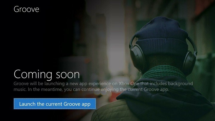 Groove Music-App fast fertig für Xbox One