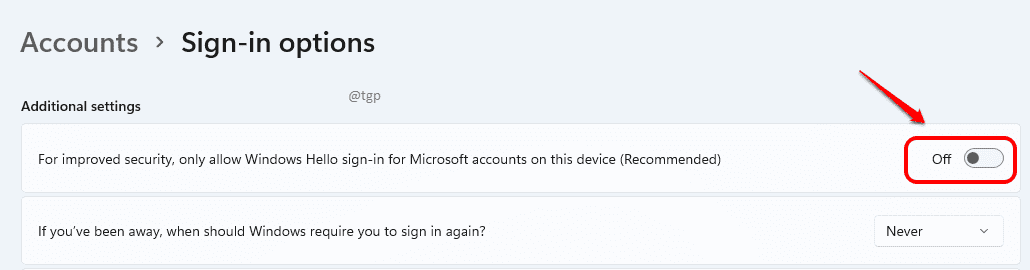 Poprawka: przycisk Hello Pin Usuń nie można kliknąć w systemie Windows 11