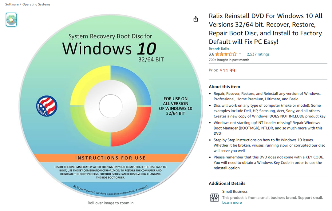 Pregled ponovne instalacije Ralixa: Hoće li DVD popraviti vaše računalo?