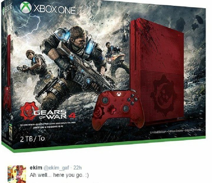 Objavljene fotografije posebne izdaje Xbox One S Gears of War 4 in Halo 5 Guardians
