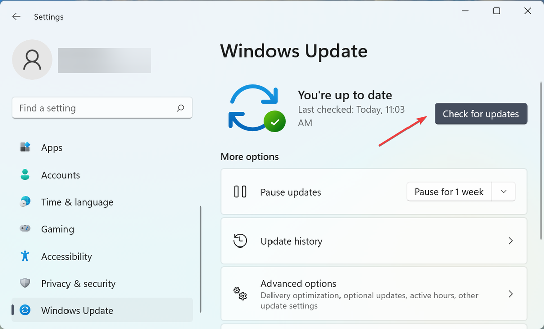 Suchen Sie nach Updates, um zu beheben, dass der Windows 11-Controller nicht funktioniert