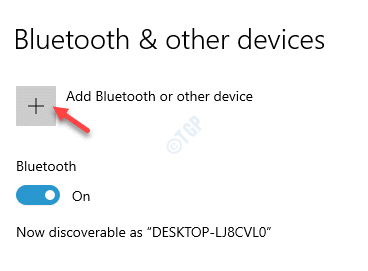 Bluetooth-Einstellungen Bluetooth und andere Geräte Bluetooth oder anderes Gerät hinzufügen