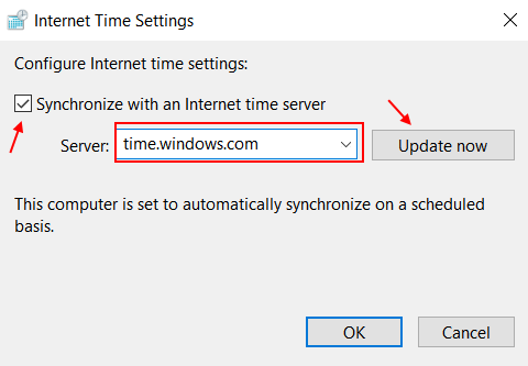 So beheben Sie den Fehler „Ihre Uhr ist voraus / Ihre Uhr liegt hinter“ in Windows 10