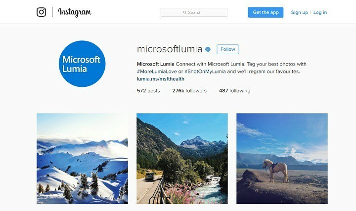 Microsoft menutup akun Instagram Lumia regional