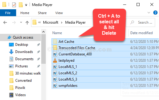 Perbaiki: Perpustakaan Windows Media Player Tidak Bekerja di Windows 10