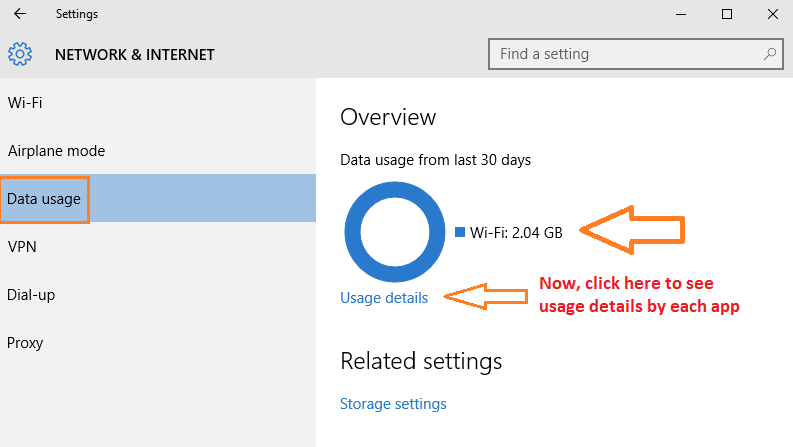 Kako si ogledati internetne podatke, ki se uporabljajo v sistemu Windows 10