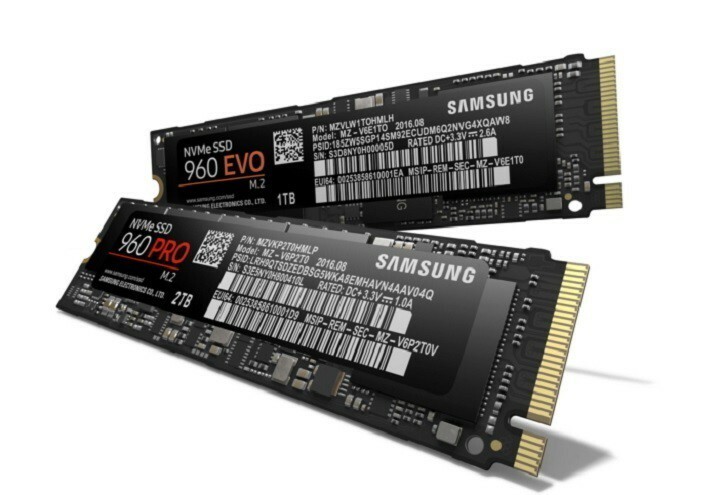 توفر محركات الأقراص الصلبة Samsung 960 EVO و 960 Pro سعة تخزين تصل إلى 2 تيرابايت