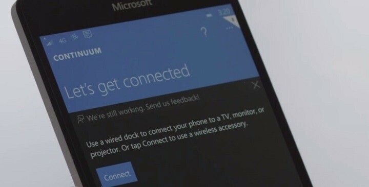 Mit Windows 10 Mobile können Sie Continuum verwenden, wenn das Telefon gesperrt ist