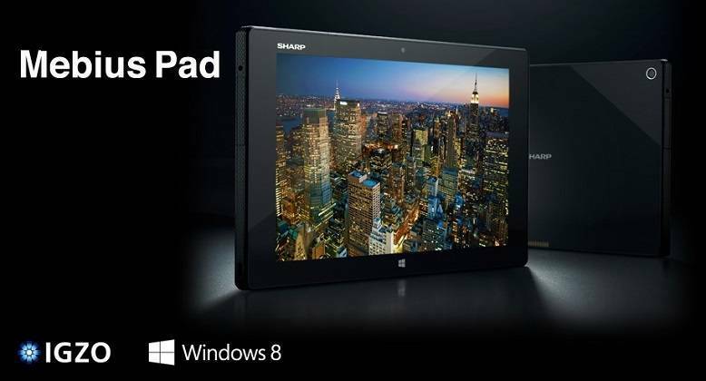 Displej Sharp Windows 8 Tablet Mebius Pad je lepší ako iPad Air