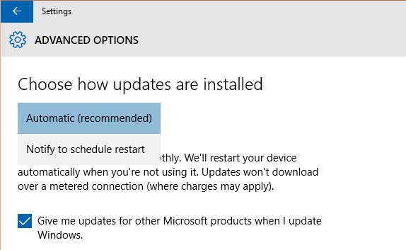 Os usuários do Windows 10 Home Edition podem não conseguir cancelar as atualizações automáticas
