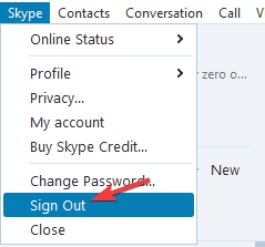 Skype ne montrera pas mon visage