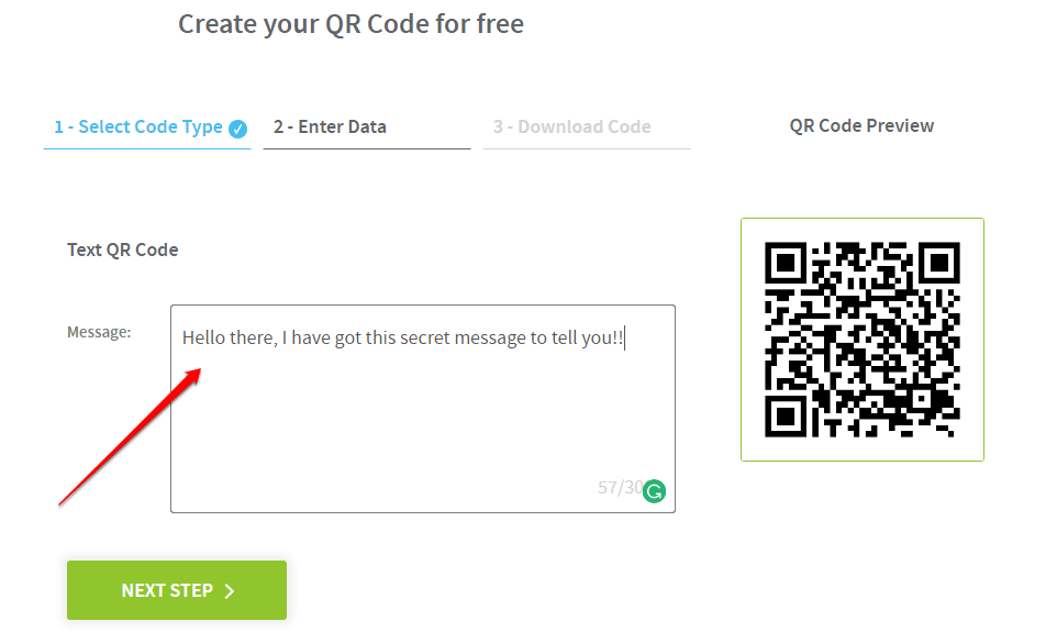QR 코드를 사용하여 메시지를 보내는 방법