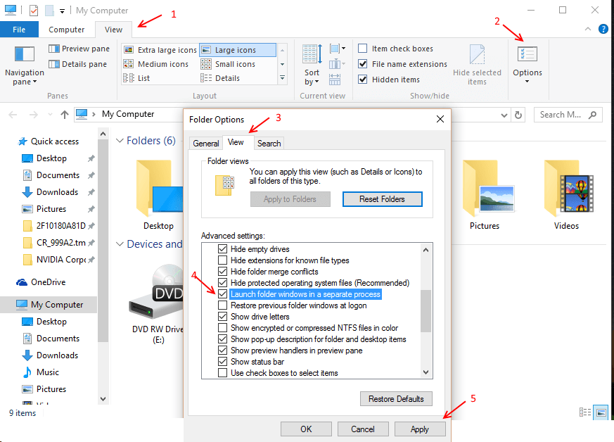 Löst: Windows 10 File Explorer Crashing Problem