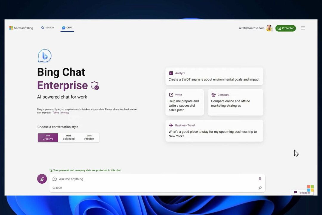 Come configurare e utilizzare Bing Chat Enterprise