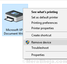 Entfernen Sie Microsoft XPs Document Writer Min