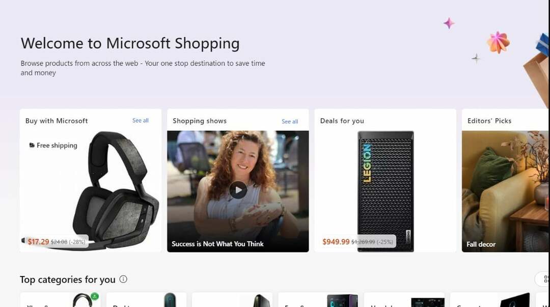 Microsoft Shopping-copiloot