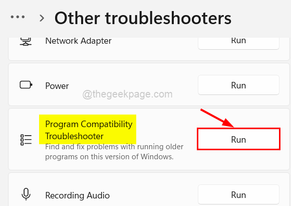Führen Sie den Programmkompatibilitäts-Troubleshooter 11zon aus