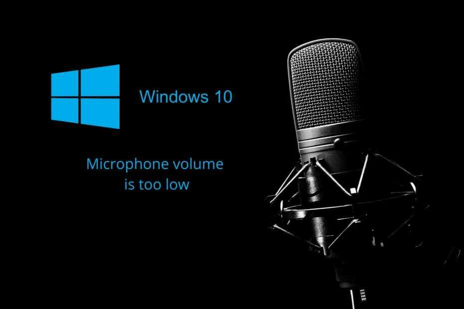 תיקון: עוצמת הקול במיקרופון Windows 10 נמוכה מדי