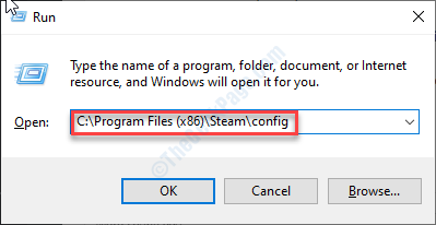 Priečinok konfigurácie služby Steam