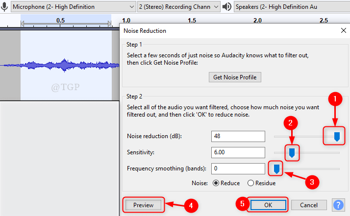 Como melhorar a qualidade do áudio usando filtros passa-altas / baixas no Audacity