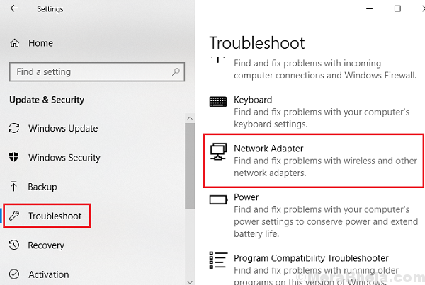 Napraw system Windows 10 nie ma profilu sieciowego dla tego błędu urządzenia