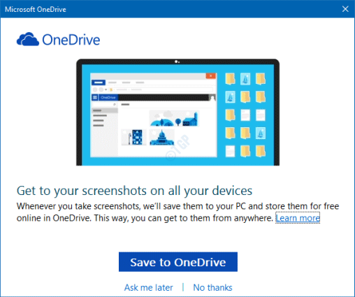 כיצד להשבית צילומי מסך אוטומטיים ב- OneDrive