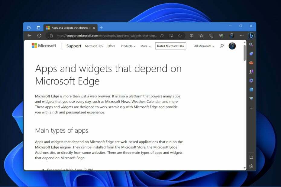 Windows 11에서 Edge를 제거하면 앱과 위젯이 중단된다고 Microsoft는 경고합니다.