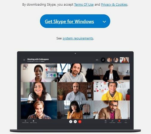 obter o Skype agora