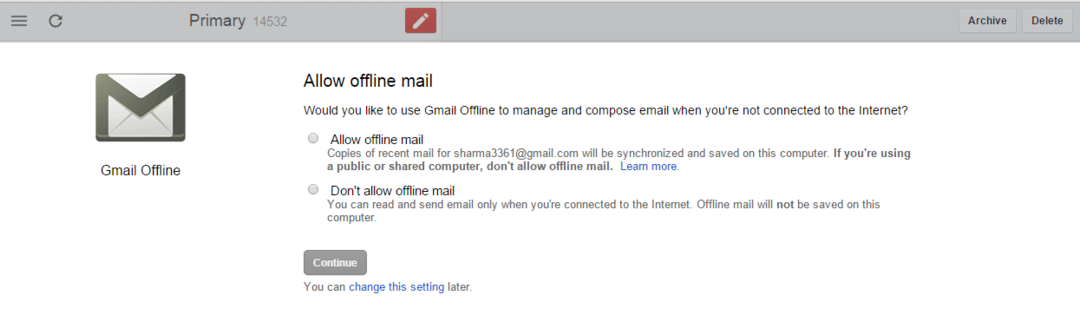 Chcete-li používat Gmail i bez internetu, použijte Gmail Offline