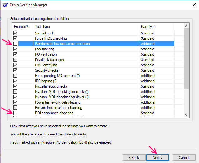 Utilisez le gestionnaire de vérificateur de pilotes pour trouver le pilote problématique dans Windows 10