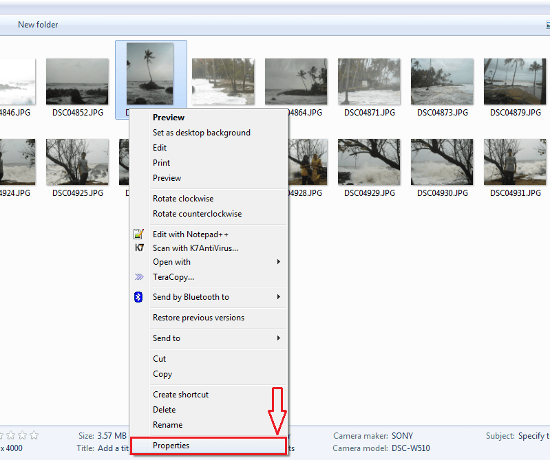 Windows의 사진에서 개인 정보 세부 정보 제거